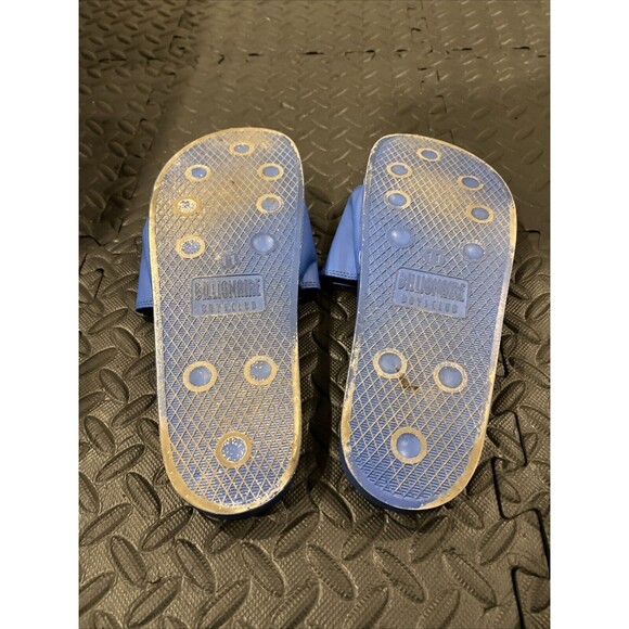RARE BILLIONAIRE BOYS CLUB POOL SLIDES MEN SIZE 11 BLUE BBC ICE CREAM - Picture 3 of 3